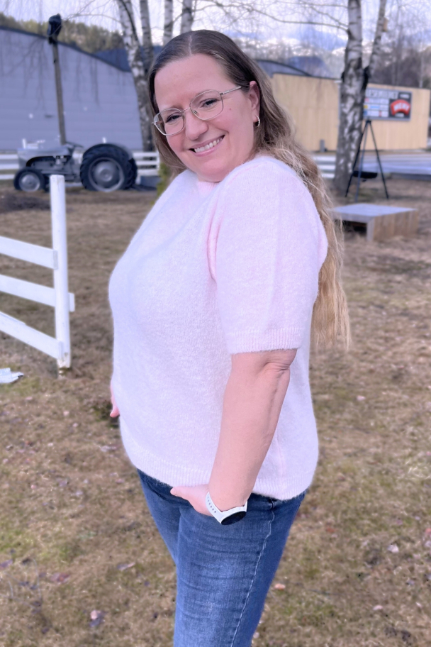 Moondust Mohair kortermet strikketgenser - Image 2