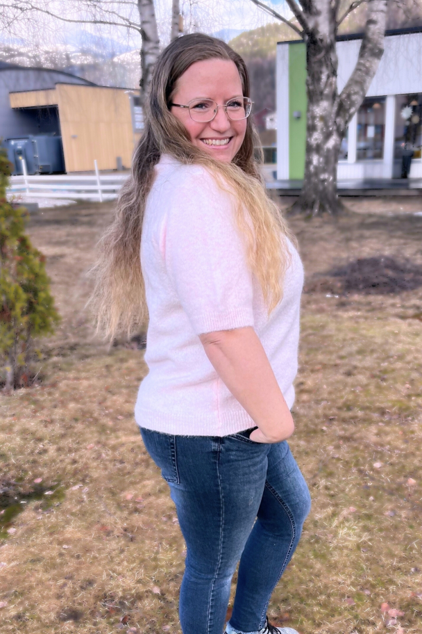 Moondust Mohair kortermet strikketgenser - Image 5