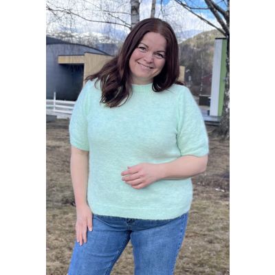 Moondust Mohair kortermet strikketgenser