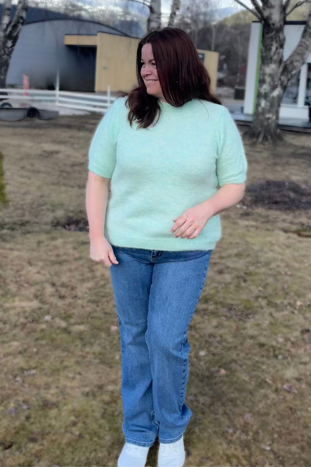 Moondust Mohair kortermet strikketgenser - Image 2