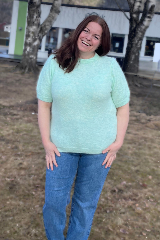 Moondust Mohair kortermet strikketgenser - Image 3