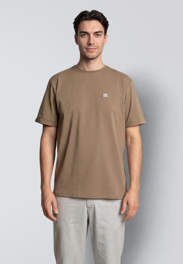 Basic Organic t-shirt, brun - Image 1