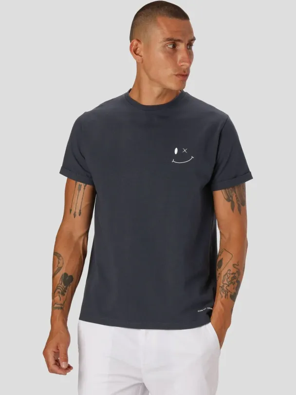 Patrick organic tee, navy - Image 1