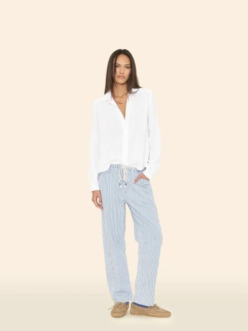 Baxter Pant Blue Railroad