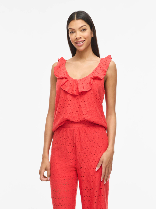 VIAMALINA V-NECK S/L FLOUNCE TOP/VOL/PB - Image 4