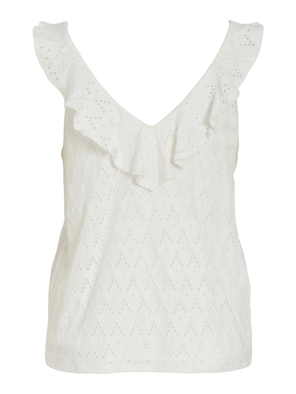 VIAMALINA V-NECK S/L FLOUNCE TOP/VOL/PB - Image 1