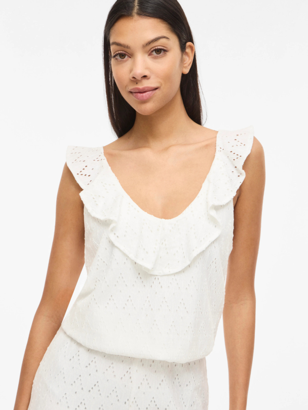 VIAMALINA V-NECK S/L FLOUNCE TOP/VOL/PB - Image 4