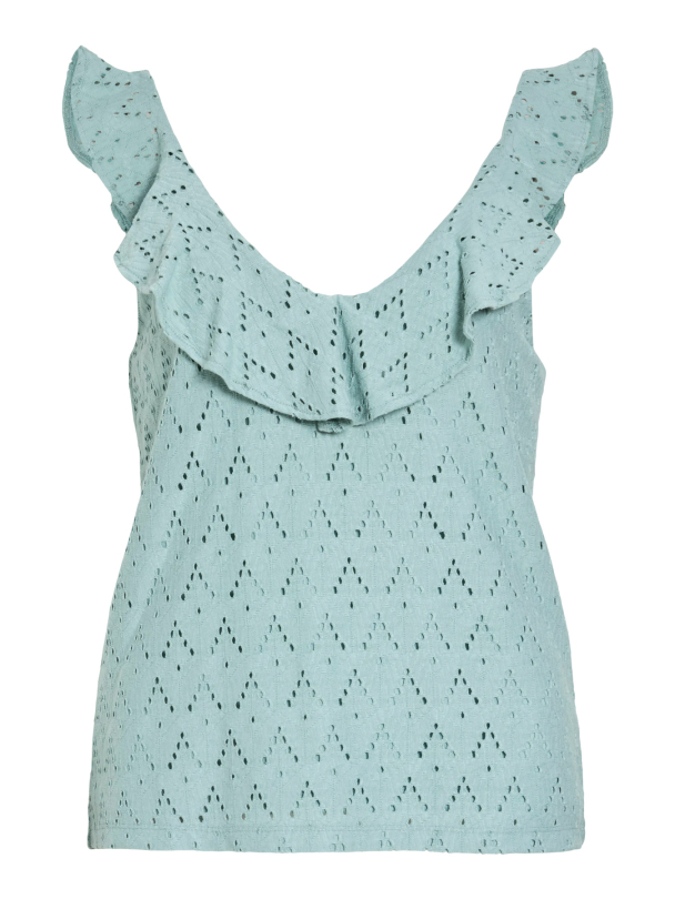 VIAMALINA V-NECK S/L FLOUNCE TOP/VOL/PB - Image 2