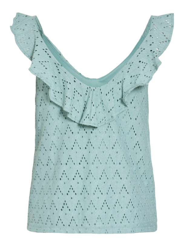 VIAMALINA V-NECK S/L FLOUNCE TOP/VOL/PB - Image 1