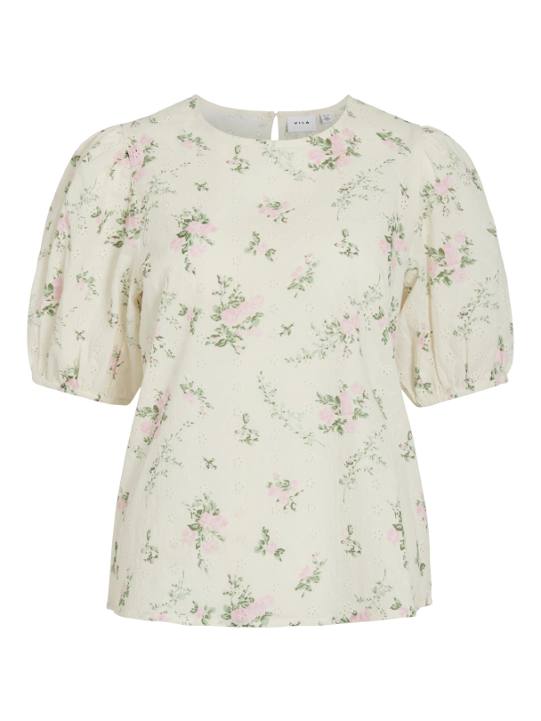 VIMIADA O-NECK 2/4 TOP/DC/LN - Image 1