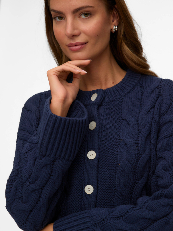 VMSVEA THEA LS O-NECK CABLE CARDIGAN EXP - Image 2