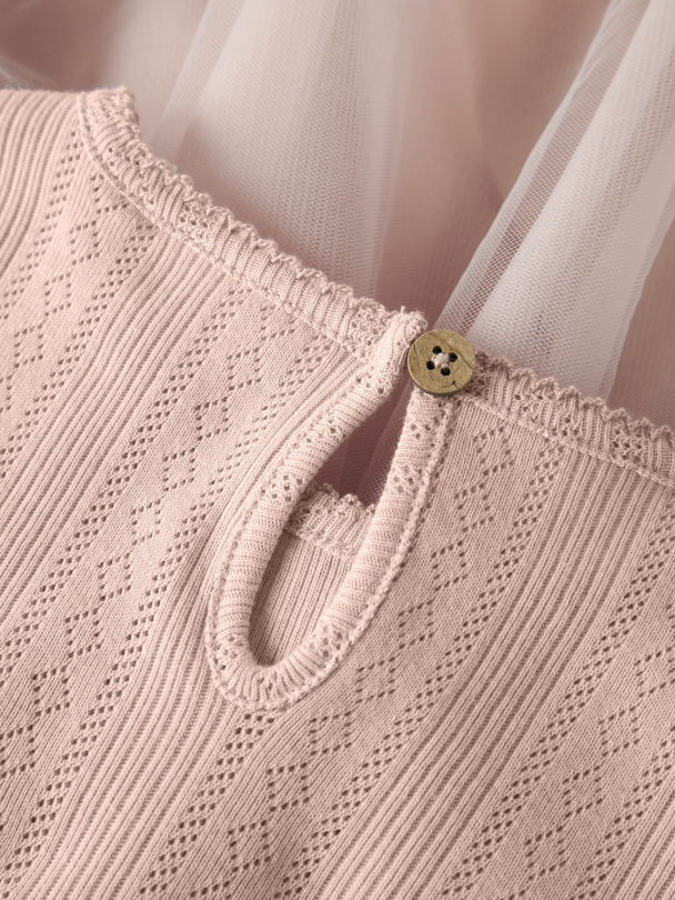 NMFFANELLA SS TULLE DRESS LIL - Image 4