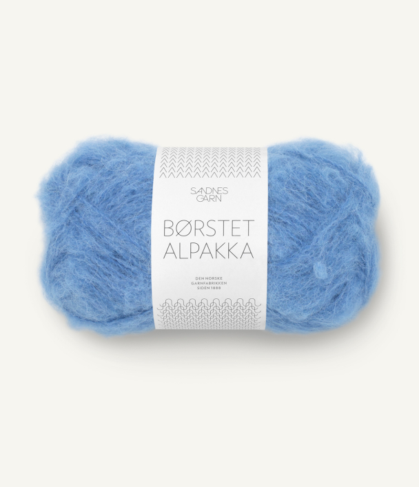 Børstet Alpakka regatta blue 6044
