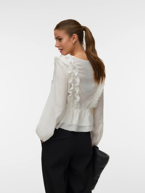 VMZOEY LS FLOUNCE TOP WVN - Image 2