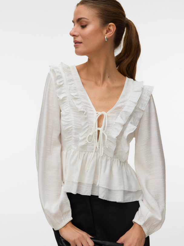 VMZOEY LS FLOUNCE TOP WVN - Image 3