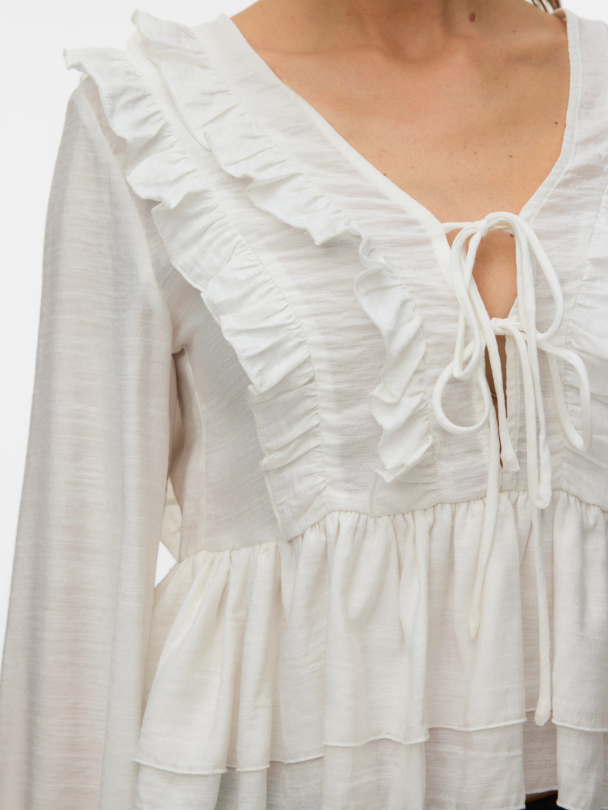 VMZOEY LS FLOUNCE TOP WVN - Image 4