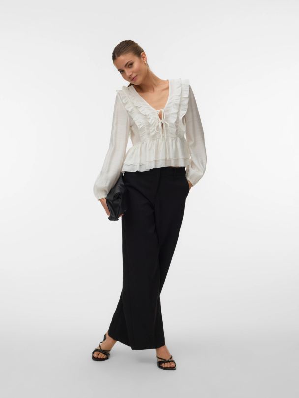 VMZOEY LS FLOUNCE TOP WVN - Image 5