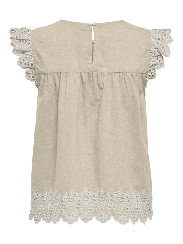 ONLREVA LIFE S/L EMB TOP WVN ONLTULUM EMB S/S TOP WVN - Image 2