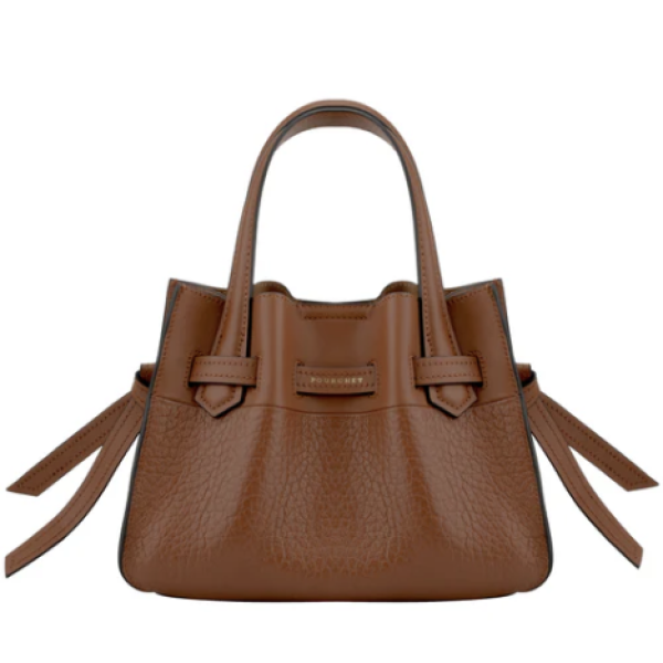 Blossom Cowhide Leather Medium Satchel Bag 