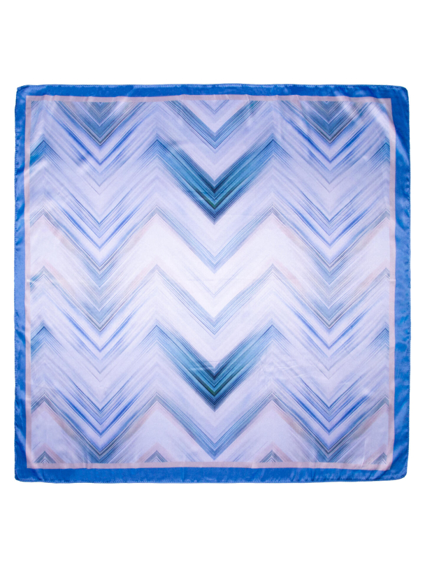 Skjerf Firkantet Zikzak Blå 772475 - Image 2