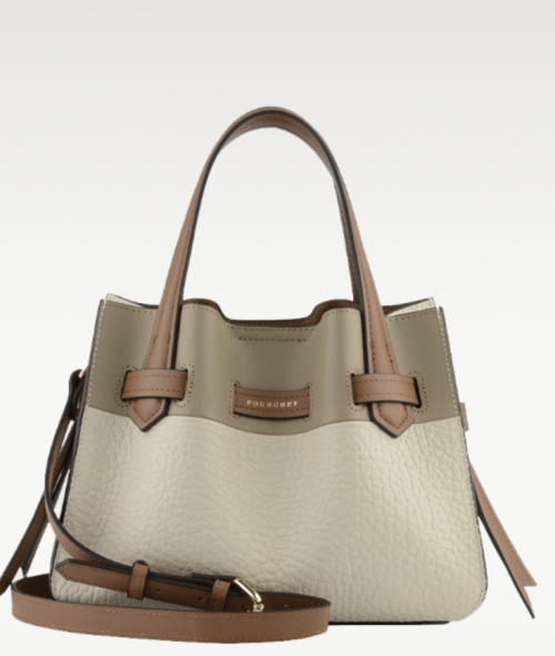 Blossom Cowhide Leather Large Satchel Bag - Multi