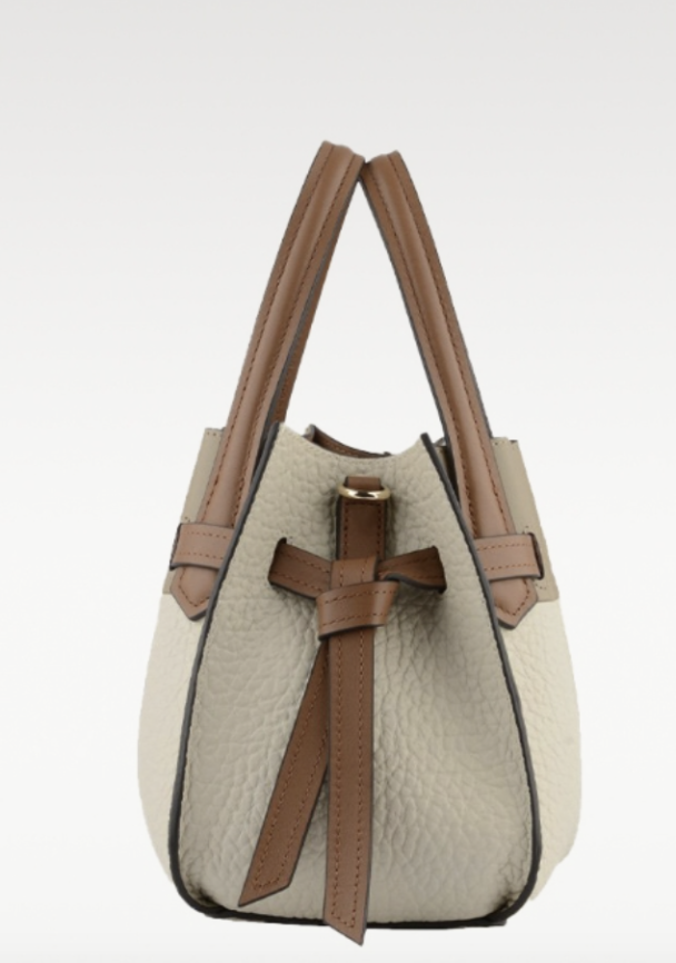 Blossom Cowhide Leather Large Satchel Bag - Multi - Image 2
