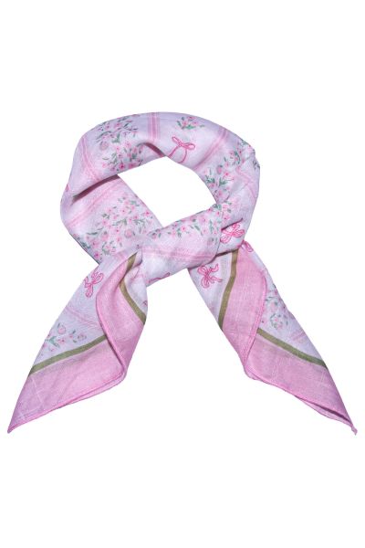Skjerf Bomull m/sløyfe Rosa 774452