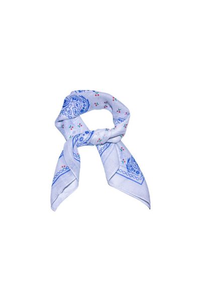 Skjerf Bomull m/kirsebær Blå 797670