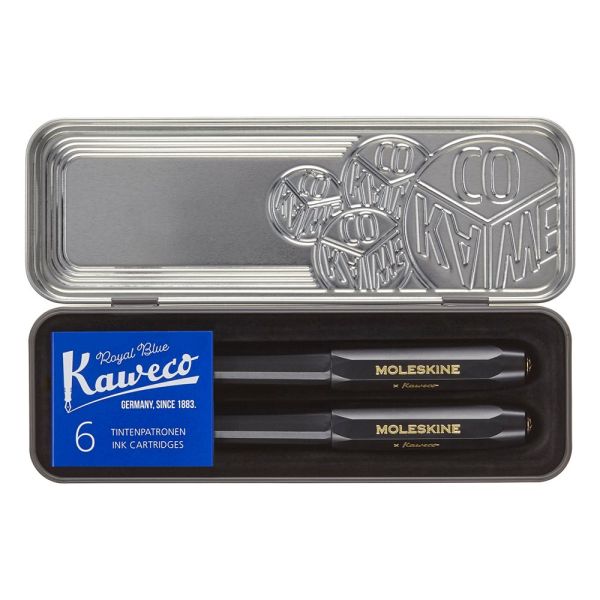 Moleskine X Kaweco Pen Set – Medium Nib – Black
