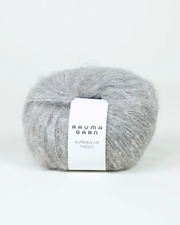 Alpakka Lin varm grå 16066