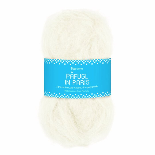 Påfugl in Paris hvit 10