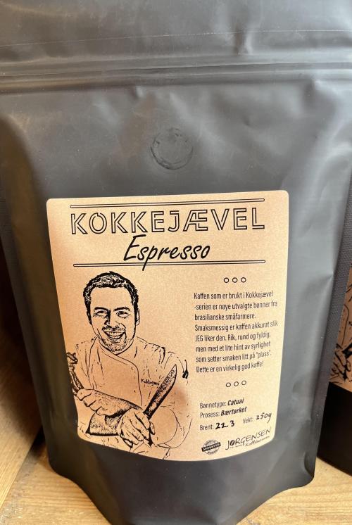 Kokkejævel ESPRESSO BØNNER 250 g Jørgensens kaffebrenneri Alta