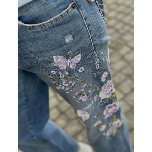 Paris Straight Ankle Summer Distress fra Cambio 9129 0078-26