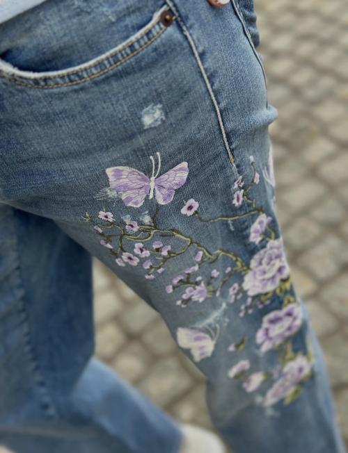 Paris Straight Ankle Summer Distress fra Cambio 9129 0078-26