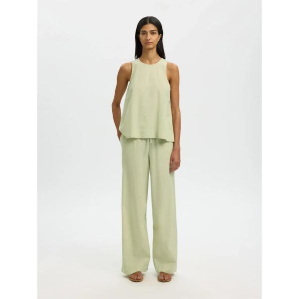 Luisa Linen Blend Top - Lint  