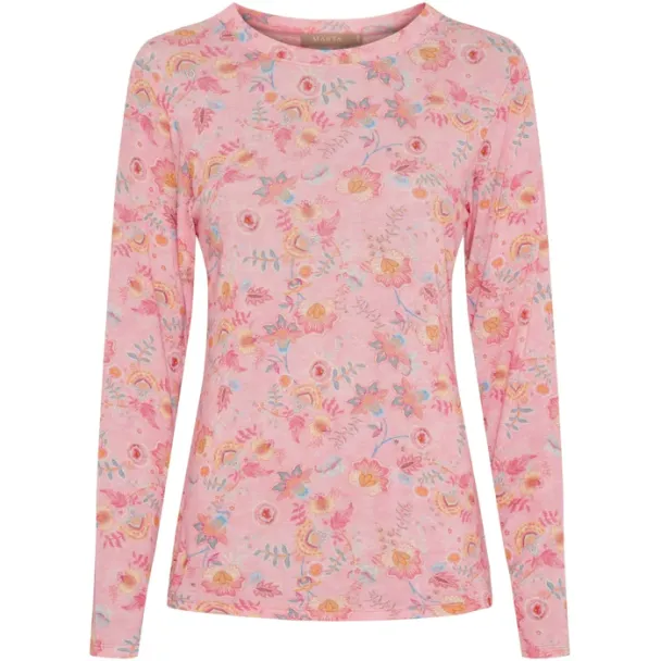 MdcElissa langermet topp, rosa - Image 3