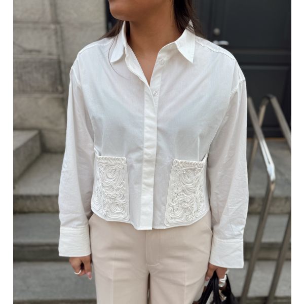 Lee Crochet Short Shirt - Star White 