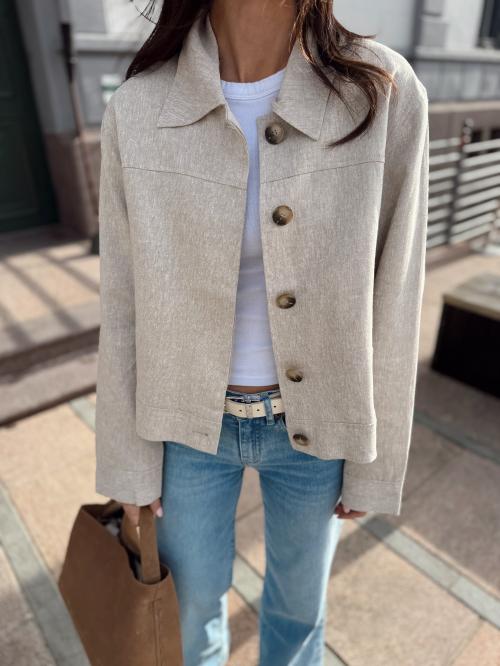 Jada Sun Short Jacket - Nomad Melange