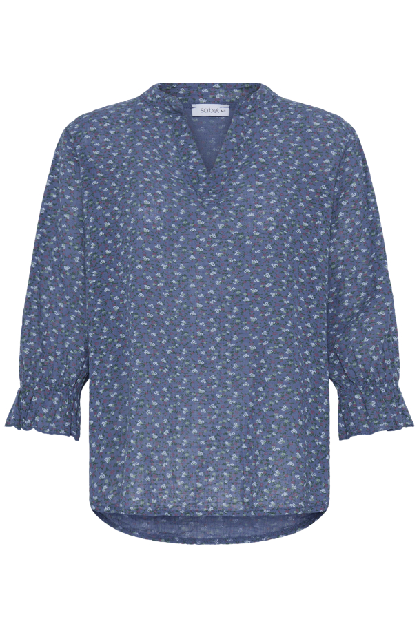 SBalexa Bluse Blomster Blå