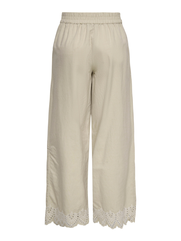 ONLPAULA TULUM EMB PULL-UP PANT NOOS WVN - Image 2