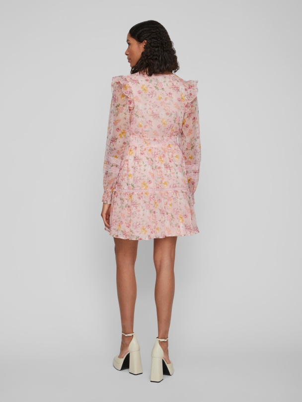 VIROMAN NEW V-NECK L/S SHORT DRESS/DC/KA - Image 2