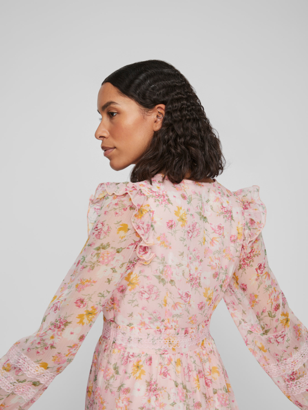 VIROMAN NEW V-NECK L/S SHORT DRESS/DC/KA - Image 5