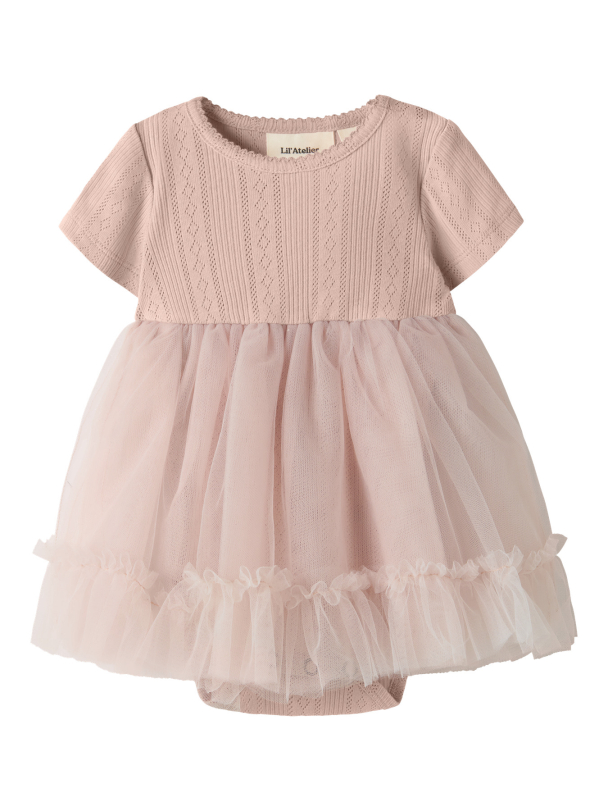 NBFFANELLA SS BODY TULLE DRESS LIL  - Image 1
