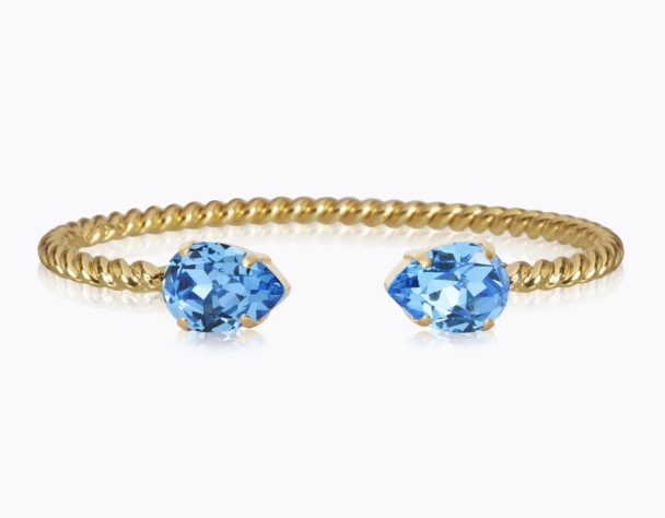 Mini Drop Bracelet - Gold/Recreated Iceblue  - Image 1
