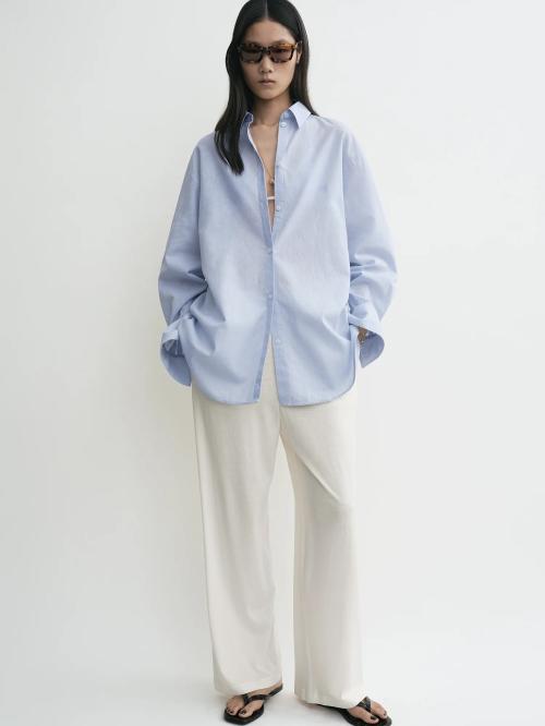 Oversized Summer Shirt Sky