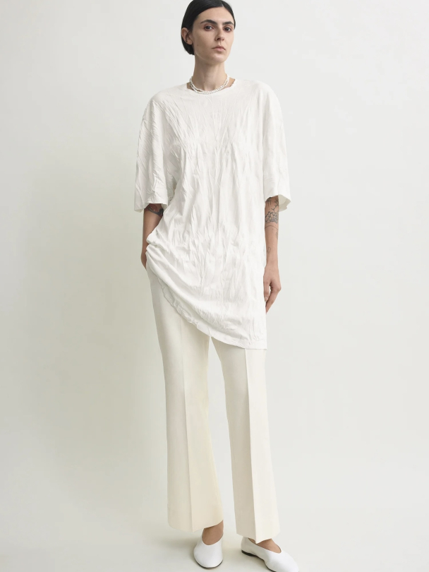 Relaxed Tee Dress Off-White - Image 1