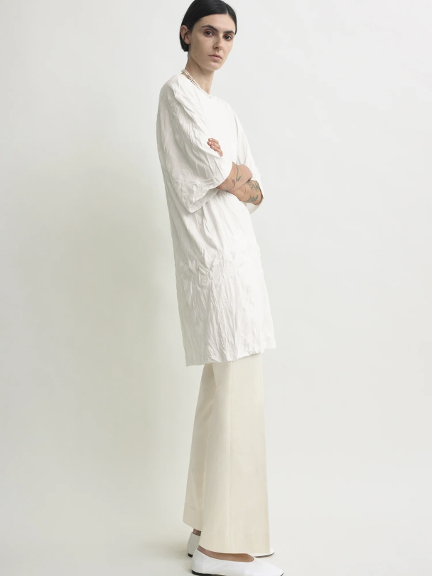 Relaxed Tee Dress Off-White - Image 3