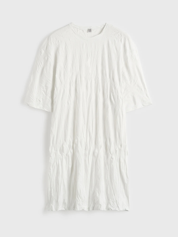 Relaxed Tee Dress Off-White - Image 4