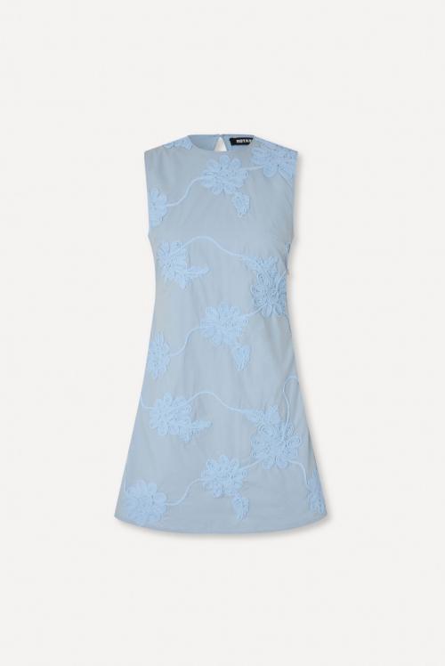 Flower Mini Flared Dress - Plein Air 
