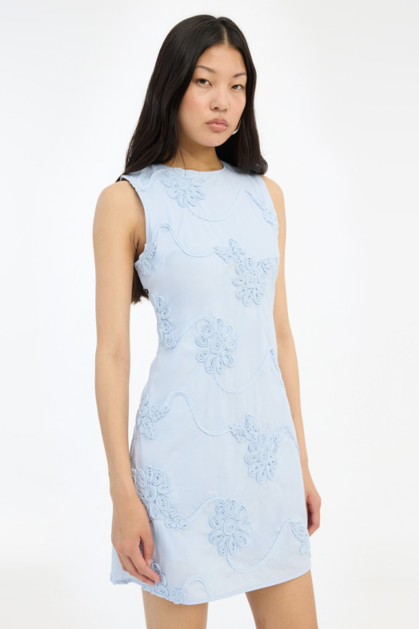 Flower Mini Flared Dress - Plein Air  - Image 2